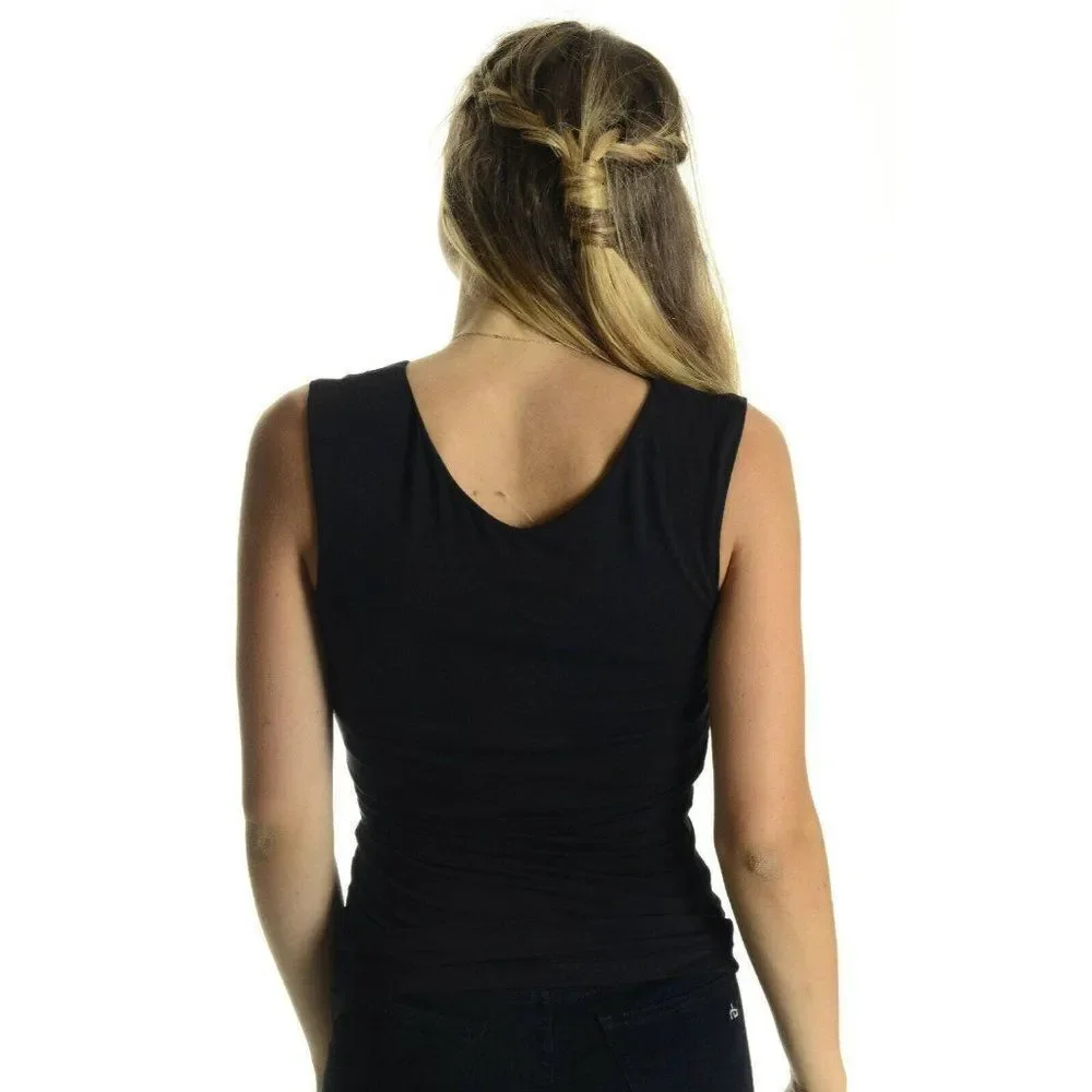 NEW Free People/We the free Black Knit Love Me High Neck Tank Top